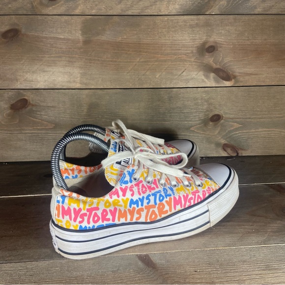 Converse all star chuck Taylor Womens size 6 shoes multicolor platform sneakers - Picture 2 of 8